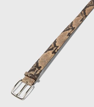 Zara + Snakeskin Effect Belt
