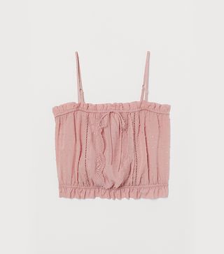 H&M + Short Top With Lace