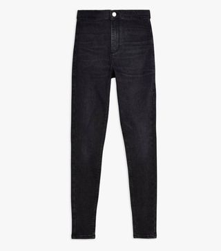 Topshop + Authentic Washed Black Joni Jeans