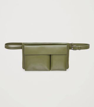 Cos + Leather Belt Bag With Flap Pocket