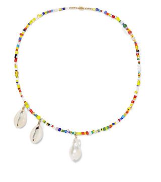 Eliou + Paxi Bead, Pearl and Shell Necklace