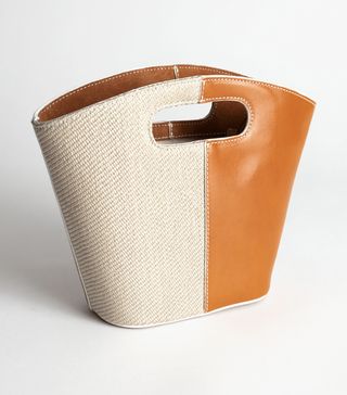 & Other Stories + Leather Canvas Mini Bag