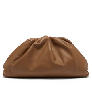 Bottega Veneta + Pouch Gathered Leather Clutch Bag