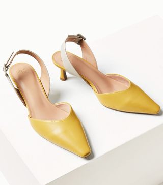 Marks and Spencer Collection + Kitten Heel Slingback Shoes