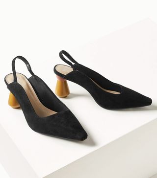 Marks and Spencer Collection + Suede Slingback Shoes