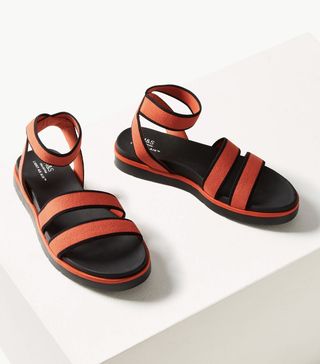 Marks and Spencer Collection + Elastic Ankle Strap Sandals