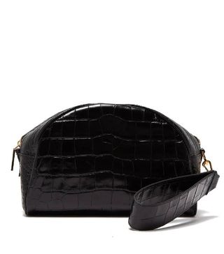 Hillier Bartley + Crocodile-Embossed Leather Clutch Bag