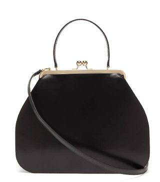 Simone Rocha + Box Leather Top-Handle Bag