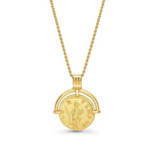 Missoma x Lucy Williams + Gold Roman Arc Coin Necklace