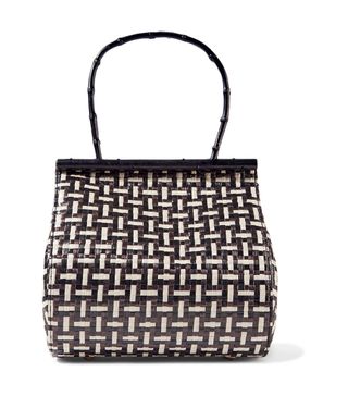 Cult Gaia + Via Woven Straw and Bamboo Tote