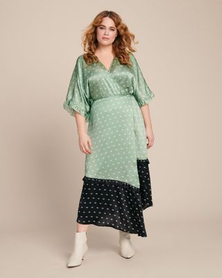 Veda + Tuscan Printed Silk Dress
