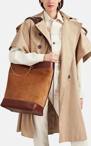 J.W Anderson + Lock Leather-Trimmed Suede Tote Bag