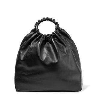 The Row + Double Circle XL leather tote