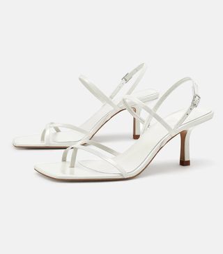 Zara + Mid-Heel Strappy Sandals