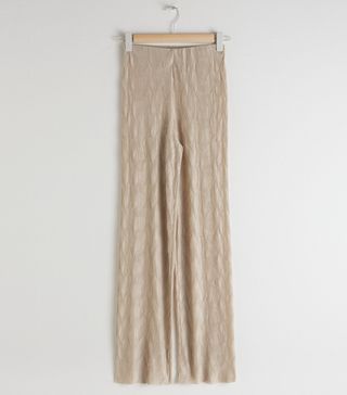 & Other Stories + Plissé Pleated Fitted Trousers