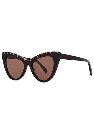Stella McCartney + Tortoiseshell Cat-Eye Sunglasses
