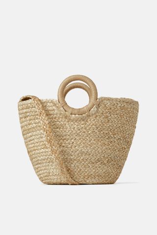 Zara + Natural Jute Tote Bag