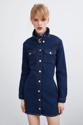 Zara + Authentic Denim Dress