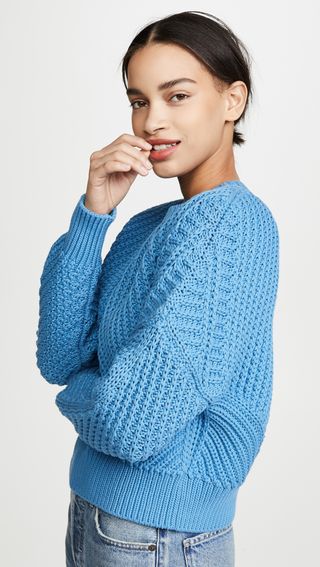 Vince + Directional Rib Pullover