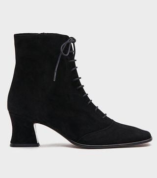 By Far + Kate Suede Boot in Black