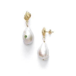 Anni Lu + Baroque Pearl Shell Earrings