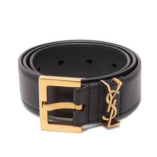 Saint Laurent + YSL Leather Belt