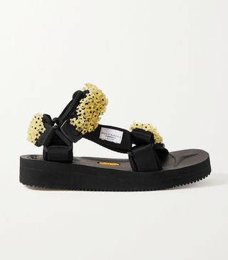 Cecilie Bahnsen + + Suicoke Maria Embellished Canvas Sandals