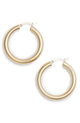 Argento Vivo + Small Hoop Earrings