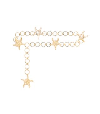 Rixo + Tanya Starfish-Embellished Chain Belt
