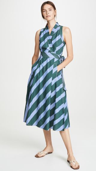 Tory Burch + Overprinted Wrap Dress
