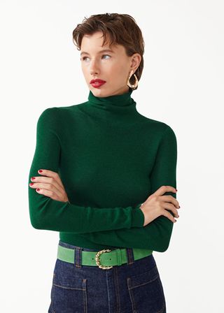& Other Stories + Fitted Merino Knit Turtleneck