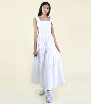 Arkins + White Tier Maxi Dress