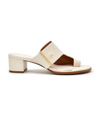 Calvin Klein + Daria Leather Split Sandals