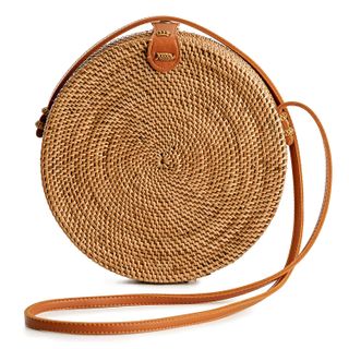 Novum Crafts + Wicker Woven Circle Bag