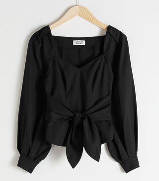 & Other Stories + Tie Waist Blouse