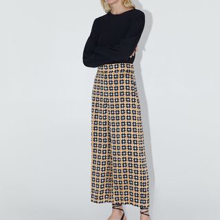 Zara + Flowy Printed Pants