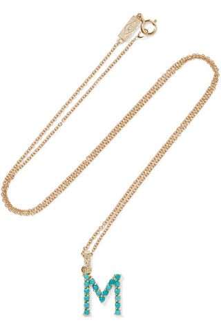 Jennifer Meyer + Letter 18-Karat Gold Diamond Necklace
