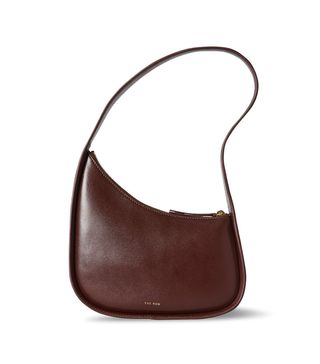 The Row + Half Moon Leather Shoulder Bag
