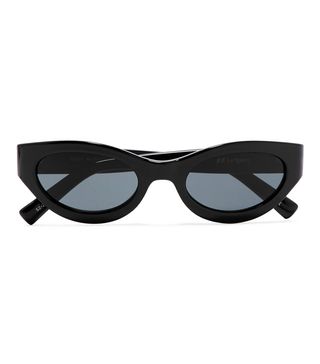 Le Specs + Body Bumpin Cat-Eye Acetate Sunglasses