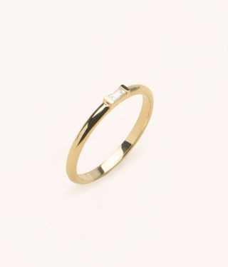 Vrai & Oro + Baguette Diamond Ring