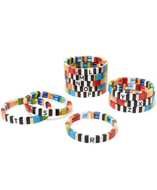 Roxanne Assoulin + Alphabet Soup Enamel Bracelet