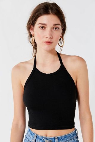 Out From Under + Drop Needle Halter Tank Top