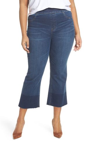 Spanx + Crop Flare Denim Leggings