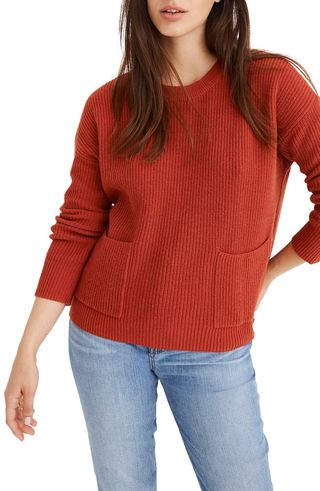 Madewell + Patch Pocket Pullover Sweater