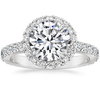 Brilliant Earth + Luxe Sienna Halo Diamond Ring