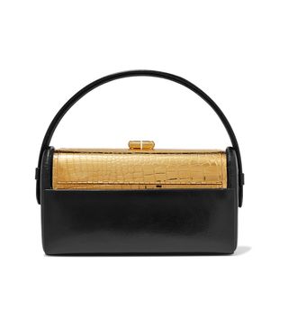 Bienen-Davis + Régine Textured-Leather and Gold-Dipped Tote