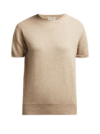 Connolly + Short-Sleeved Cashmere Sweater