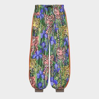 Gucci + Bi-Material Harem Style Pants