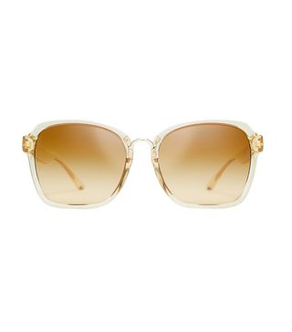 Tory Burch + Square Painted-Rim Sunglasses