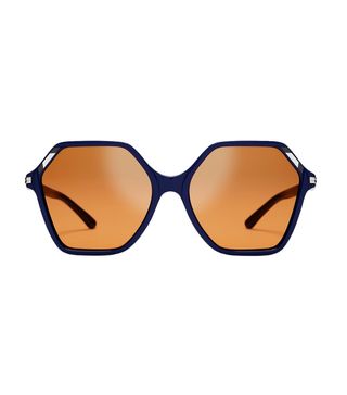 Tory Burch + Oversized Inlay Sunglasses